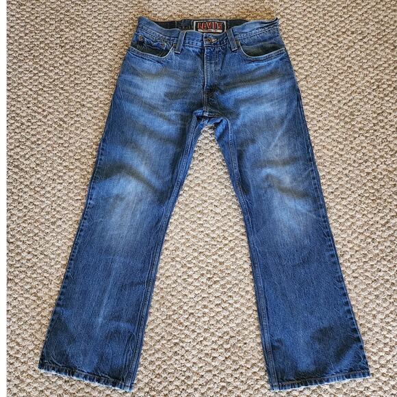 Levis Jeans Men's 34x30 Blue Denim 527 Low Boot Cut - Picture 2 of 10